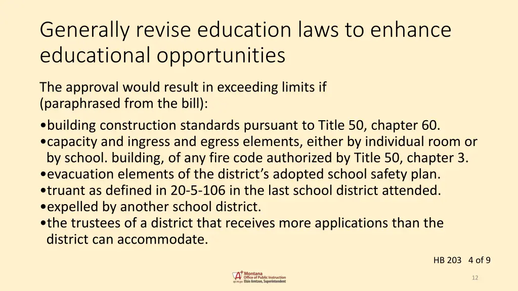 generally revise education laws to enhance 3