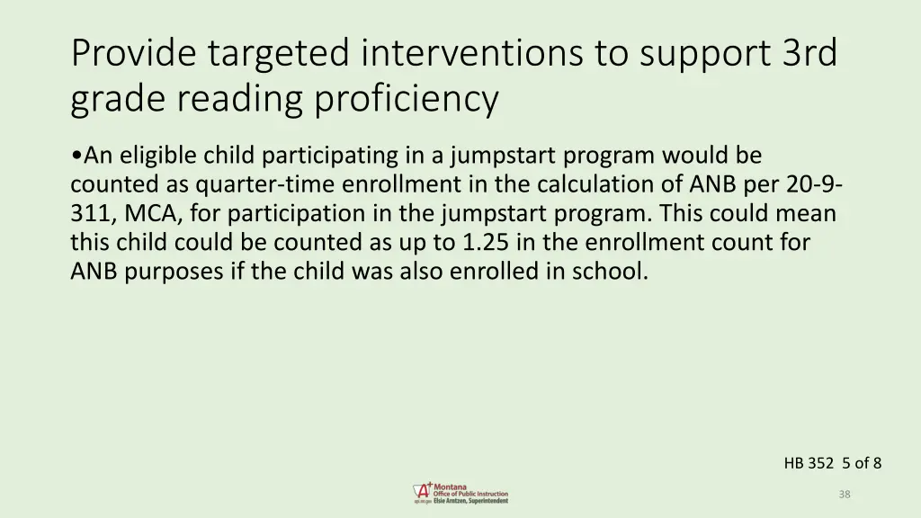 provide targeted interventions to support 4