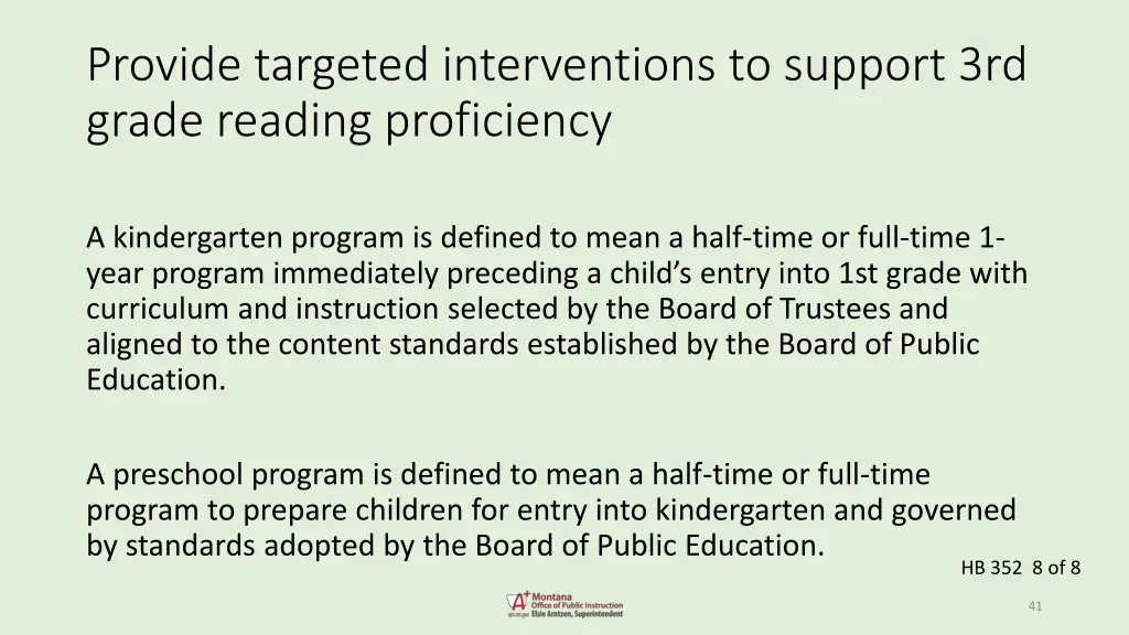 provide targeted interventions to support 7