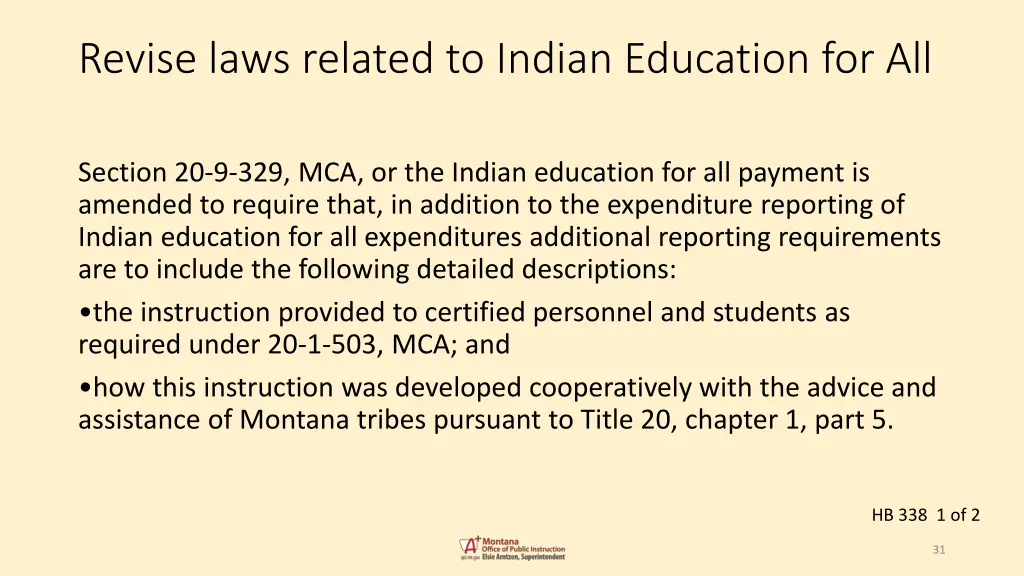 revise laws related to indian education for all