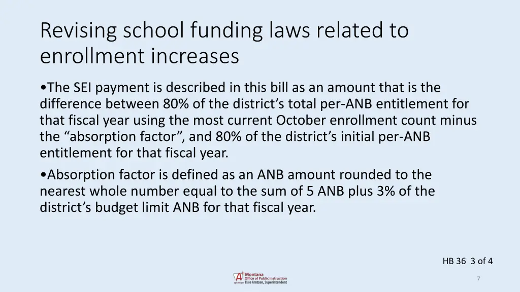 revising school funding laws related 2