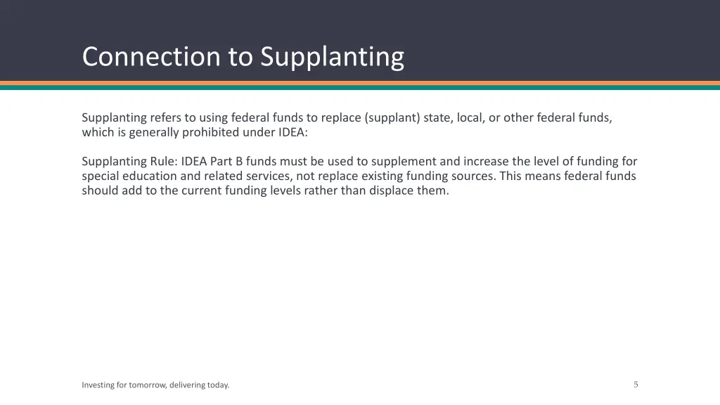 connection to supplanting