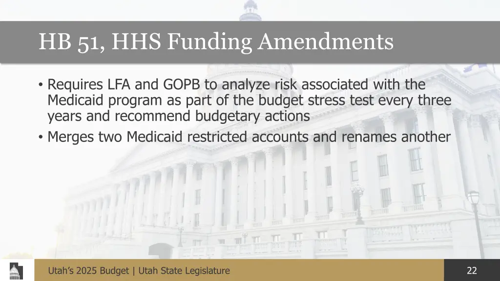 hb 51 hhs funding amendments