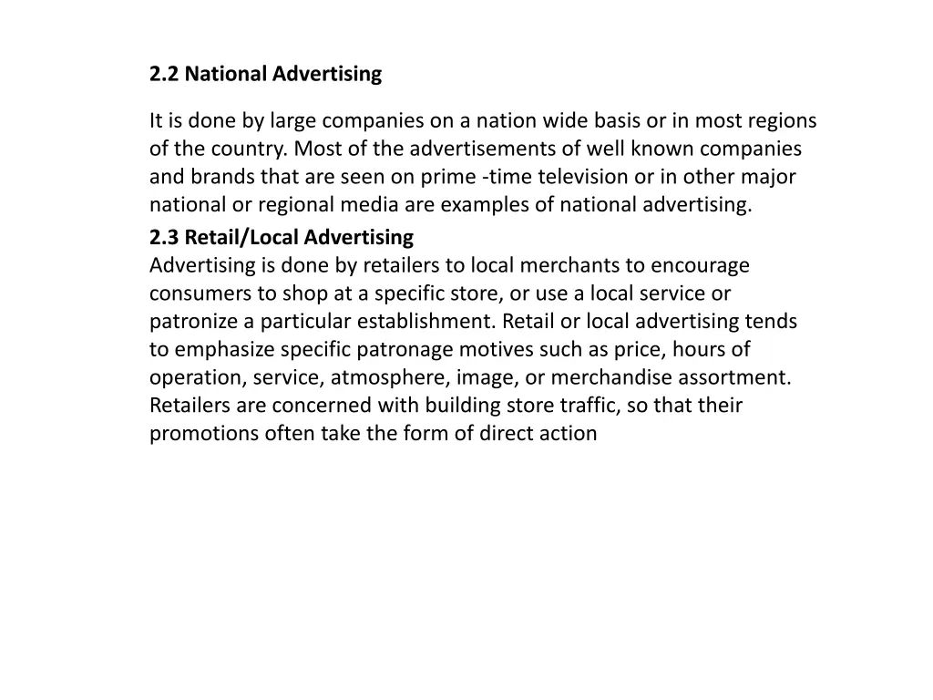 2 2 national advertising