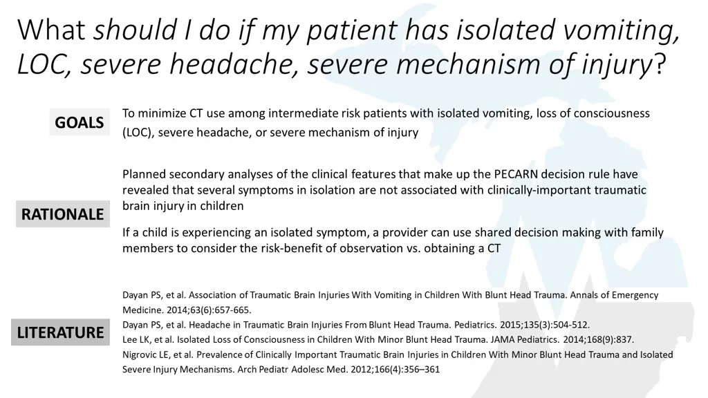 what should i do if my patient has isolated