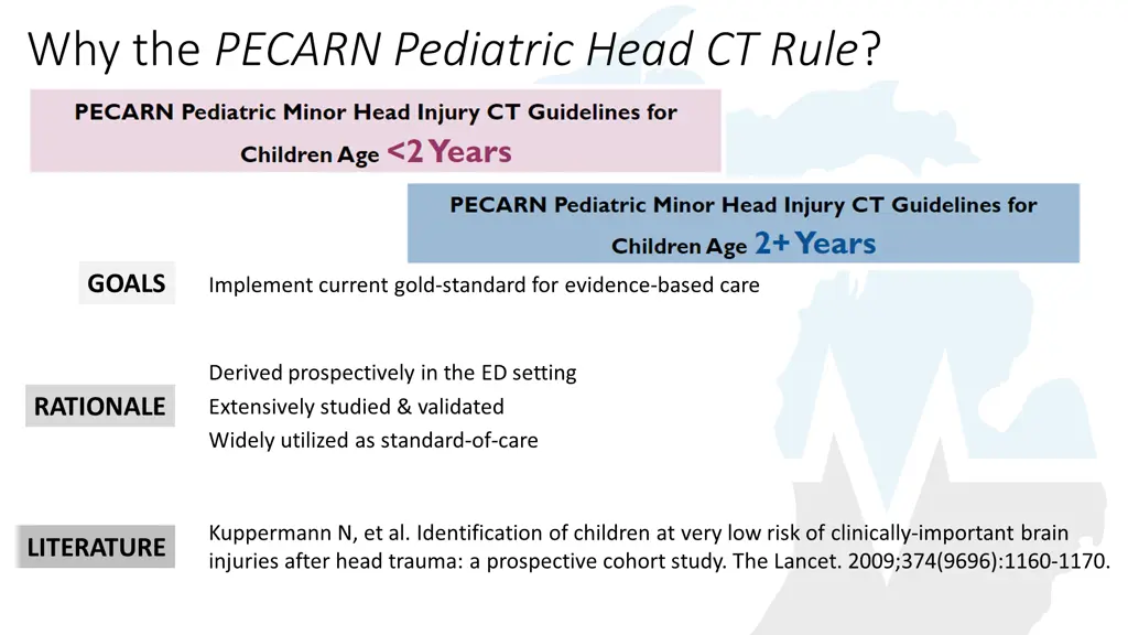 why the pecarn pediatric head ct rule