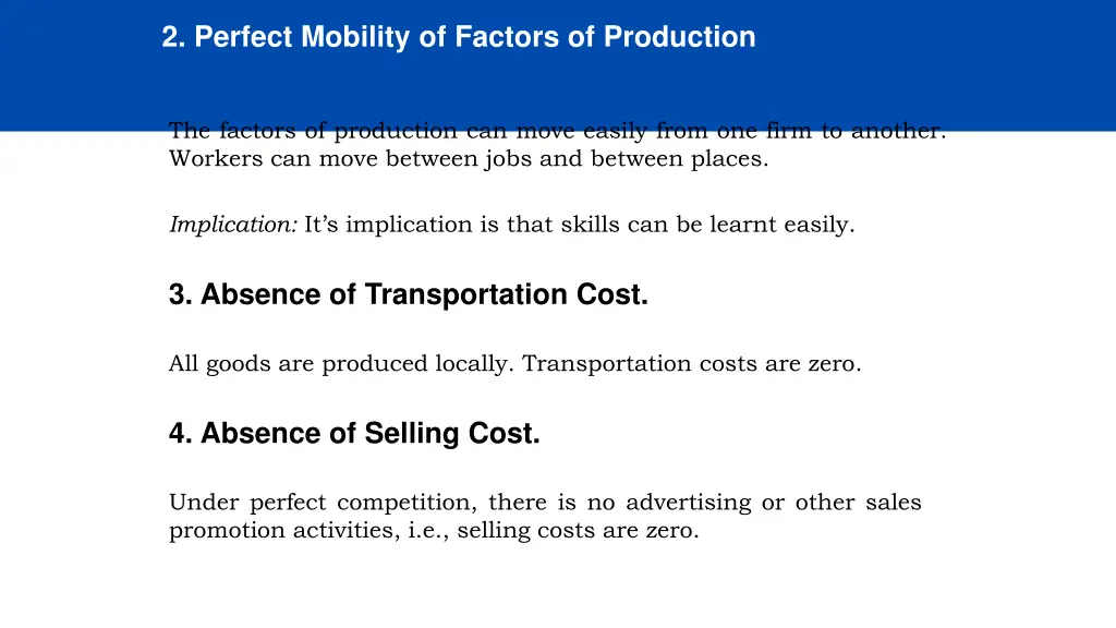 2 perfect mobility of factors of production