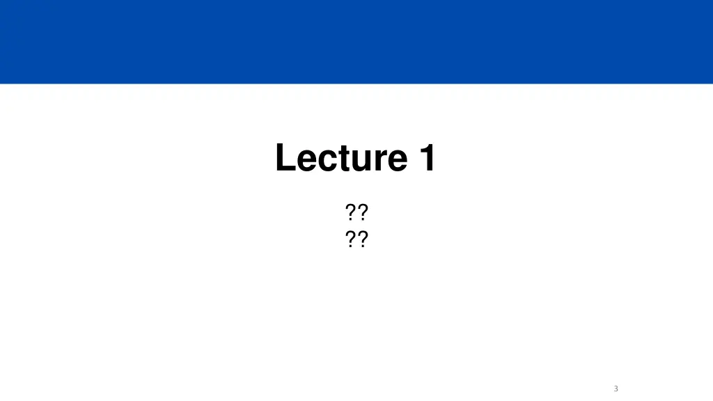 lecture 1