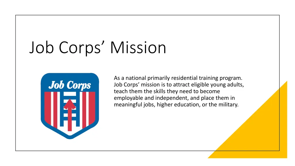 job corps mission