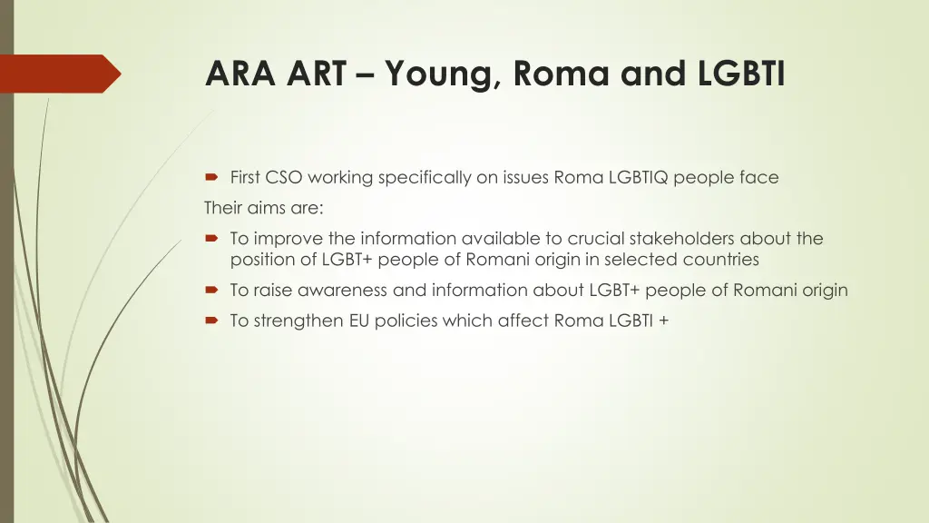 ara art young roma and lgbti