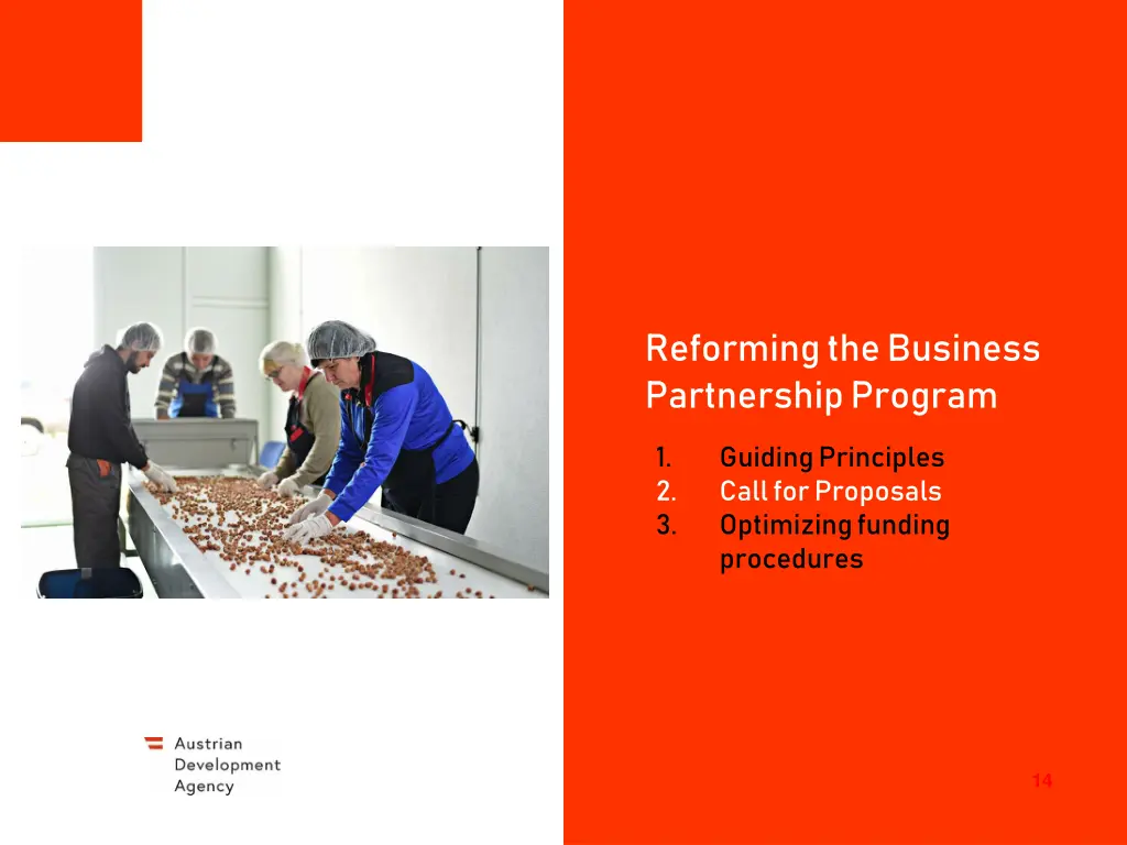reforming the business partnership program 1