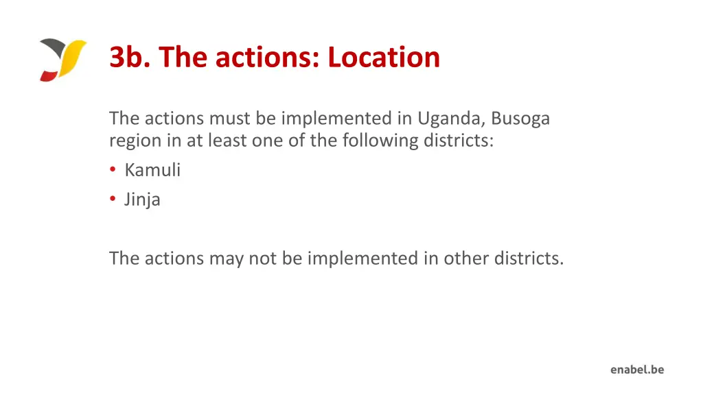 3b the actions location