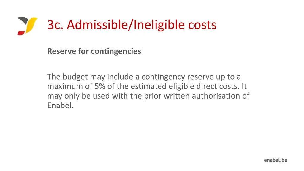 3c admissible ineligible costs 2