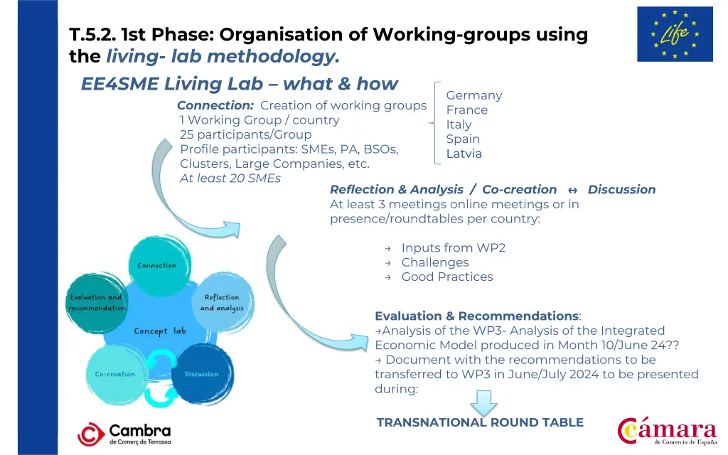 t 5 2 1st phase organisation of working groups 1