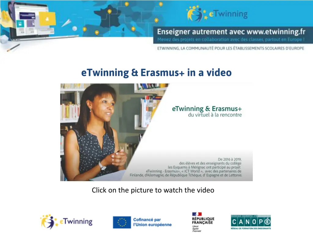 etwinning erasmus in a video