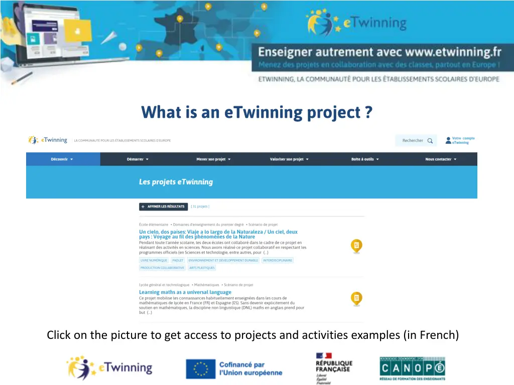 what is an etwinning project