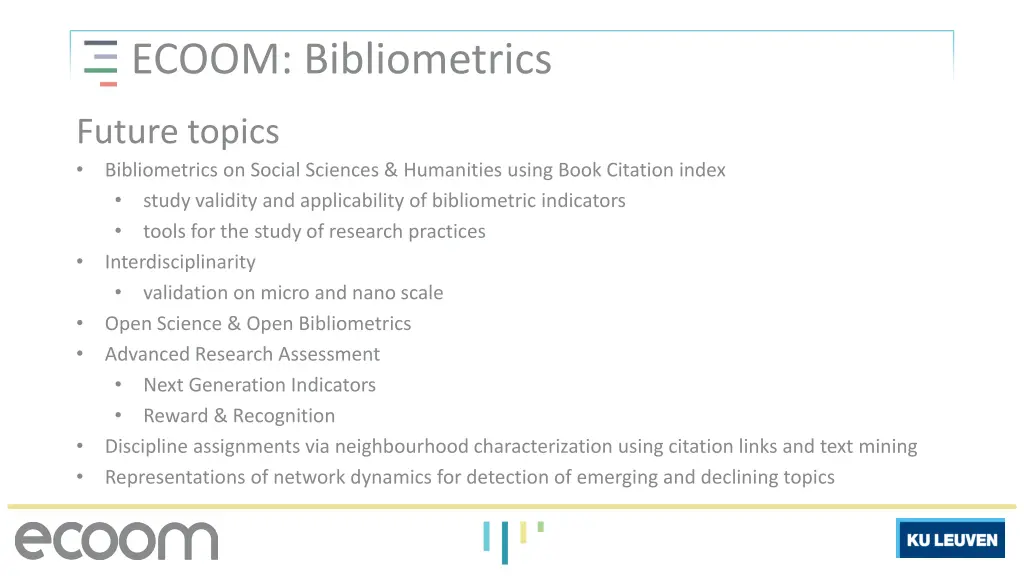 ecoom bibliometrics 3