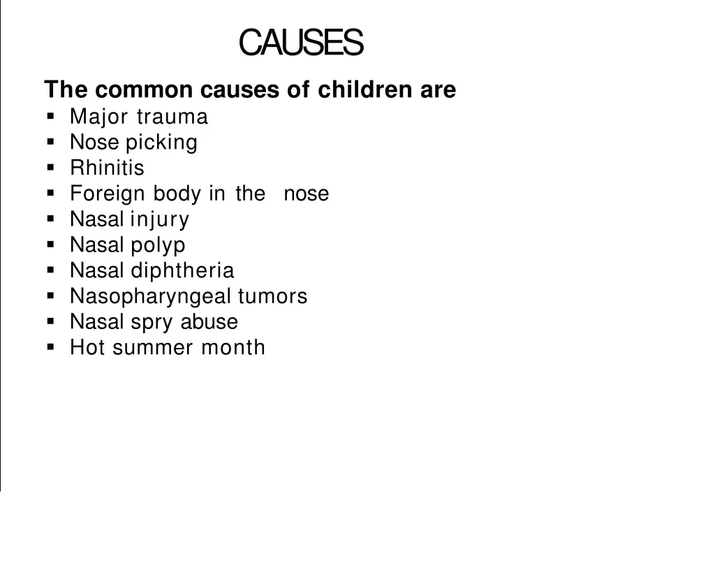 causes