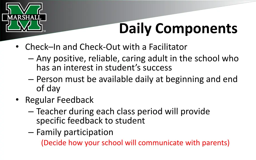 daily components