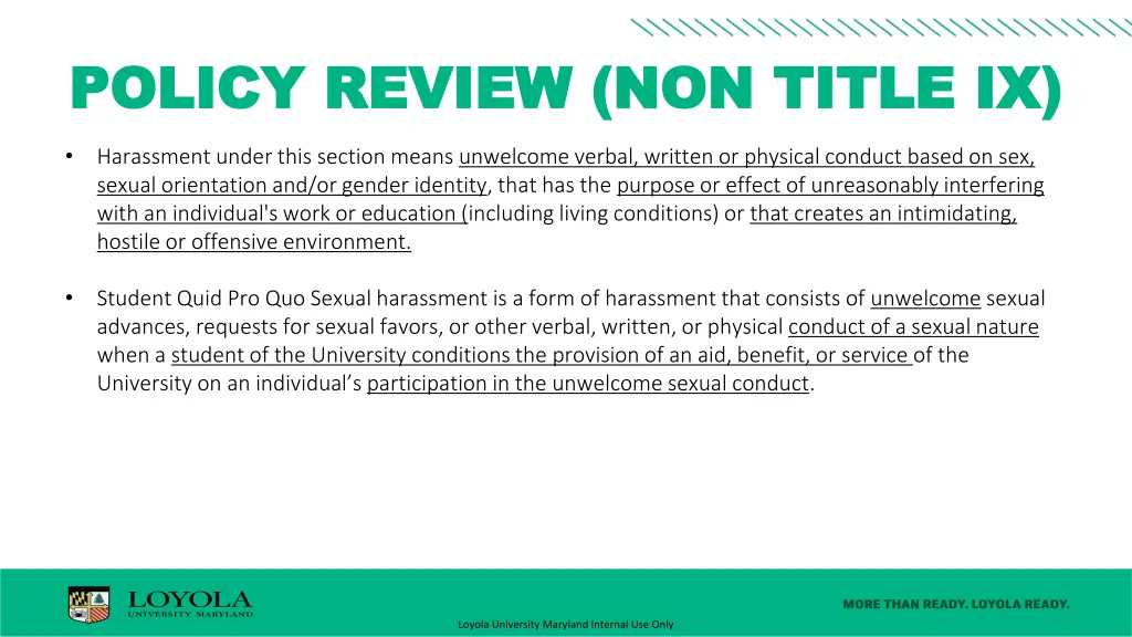 policy review non title ix policy review