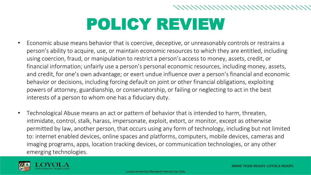 policy review policy review 6