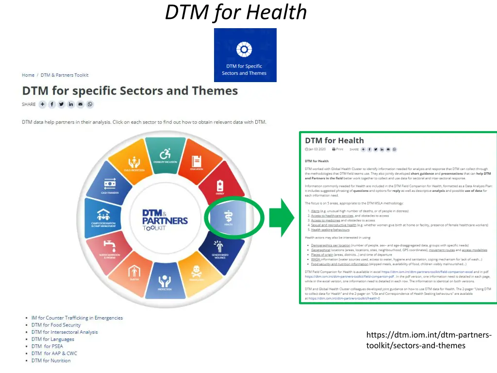 dtm for health