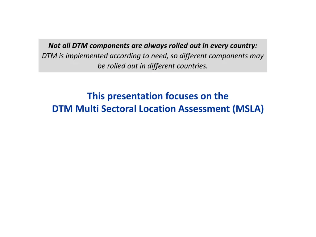 not all dtm components are always rolled