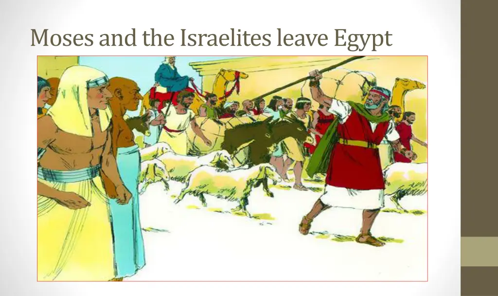 moses and the israelites leave egypt