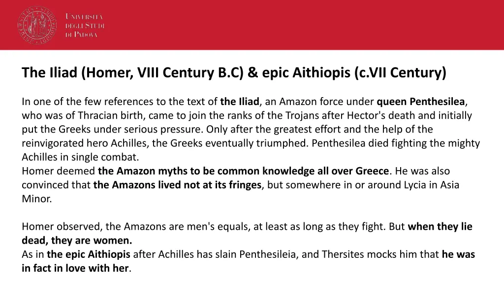 the iliad homer viii century b c epic aithiopis