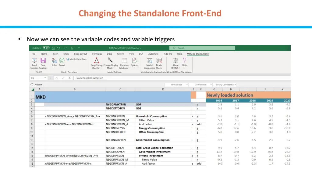 changing the standalone front end 1