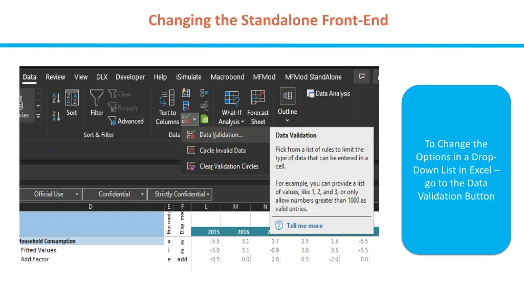 changing the standalone front end 12