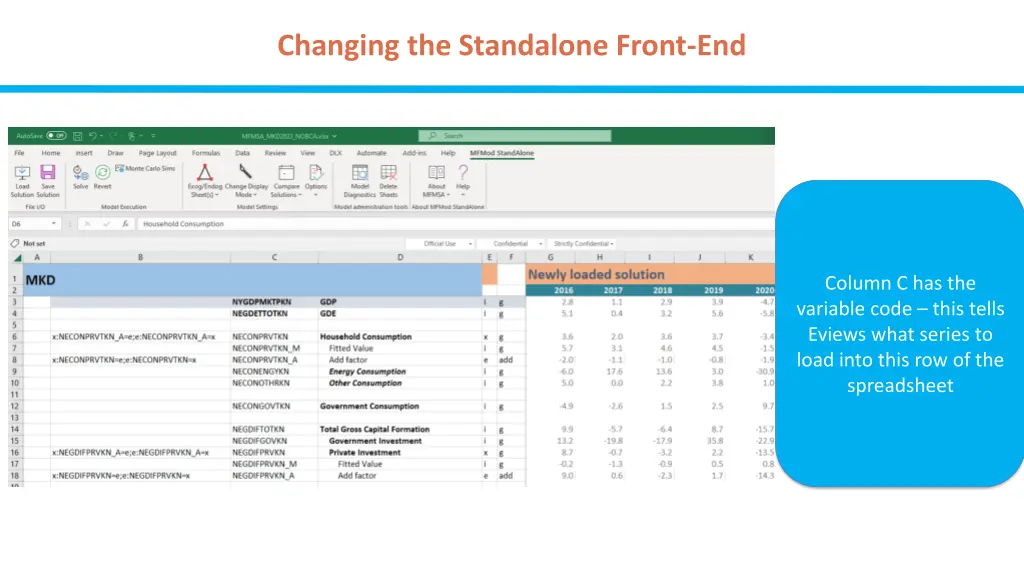 changing the standalone front end 2