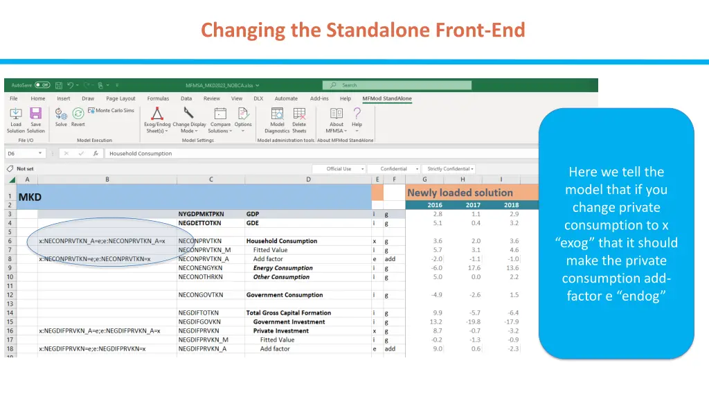 changing the standalone front end 6