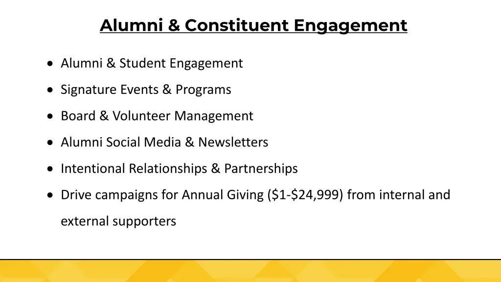 alumni constituent engagement