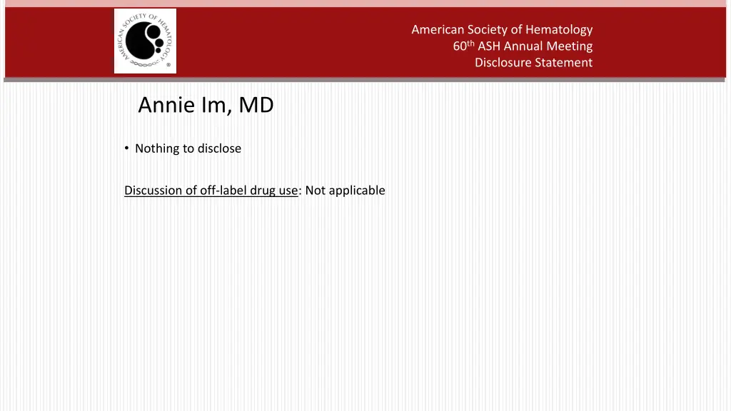 american society of hematology 60 th ash annual 1