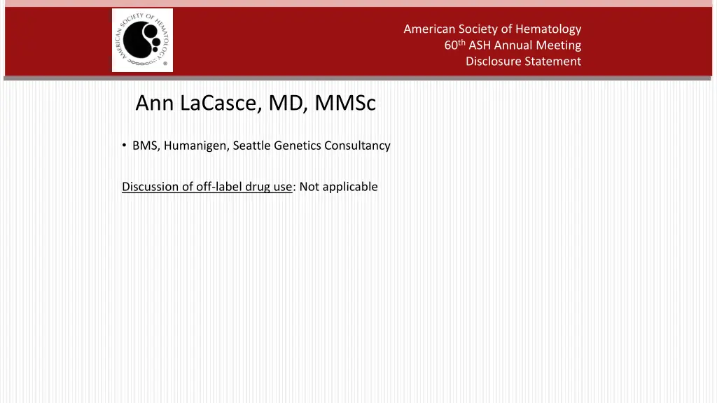 american society of hematology 60 th ash annual