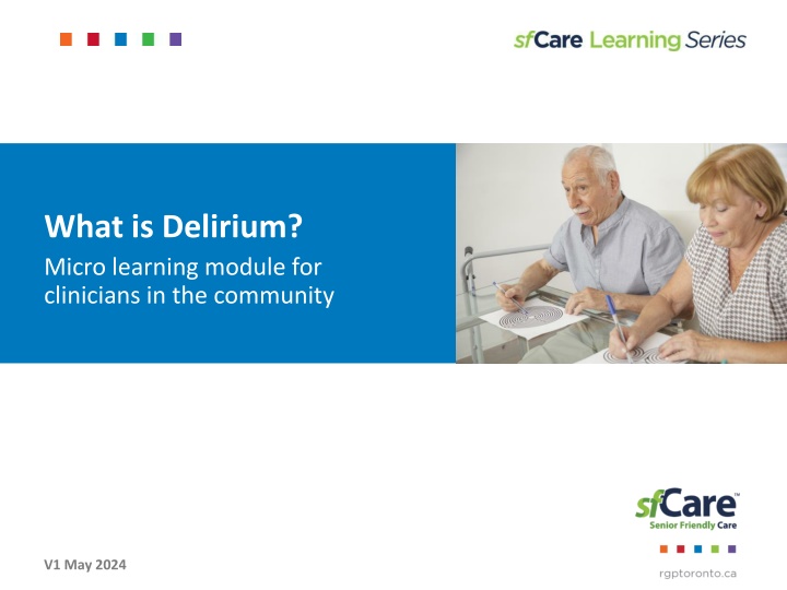 what is delirium micro learning module