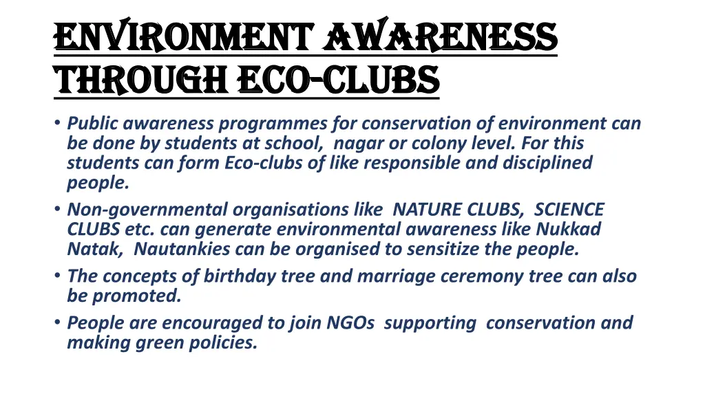 environment awareness environment awareness 1