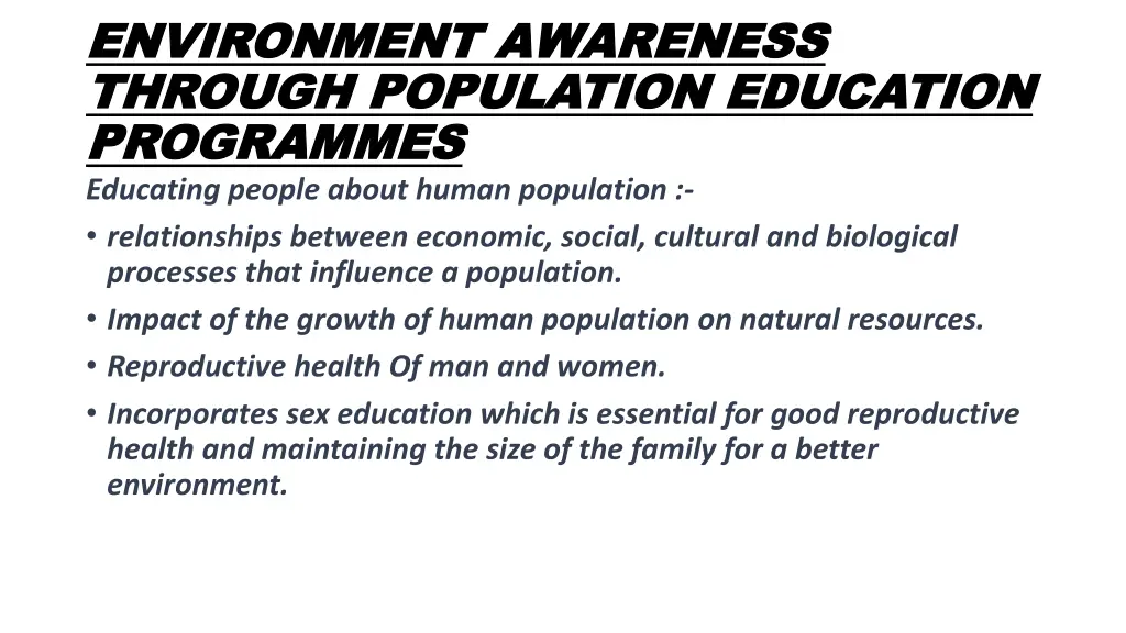 environment awareness environment awareness 2