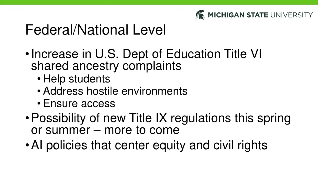 federal national level