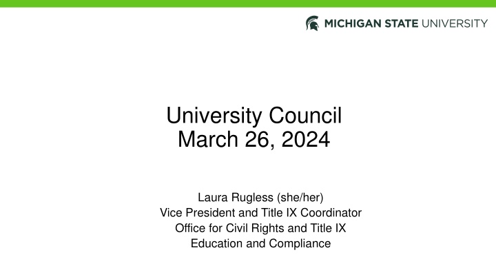 university council march 26 2024