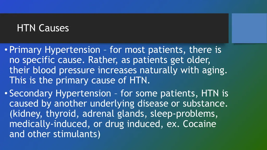 htn causes