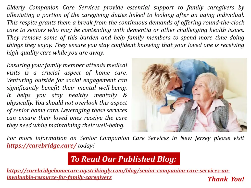 elderly companion care services provide essential