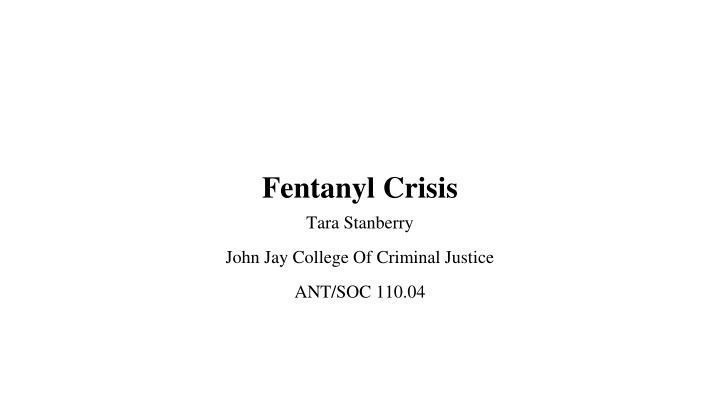 fentanyl crisis tara stanberry