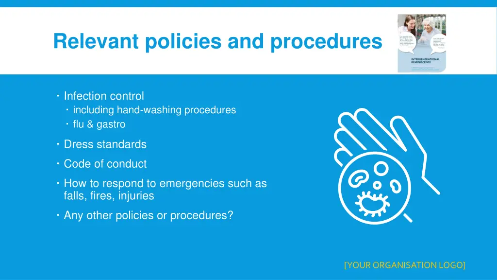 relevant policies and procedures