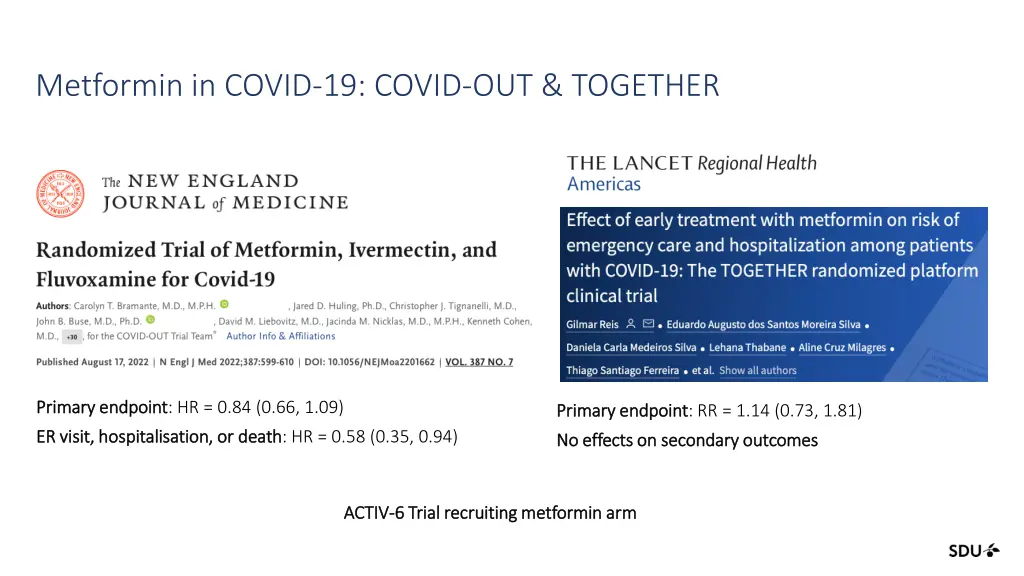 metformin in covid 19 covid out together