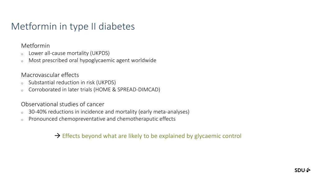 metformin in type ii diabetes