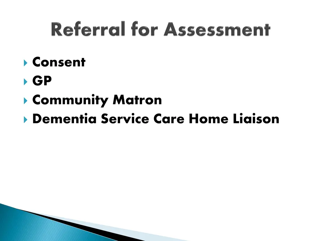 consent gp community matron dementia service care