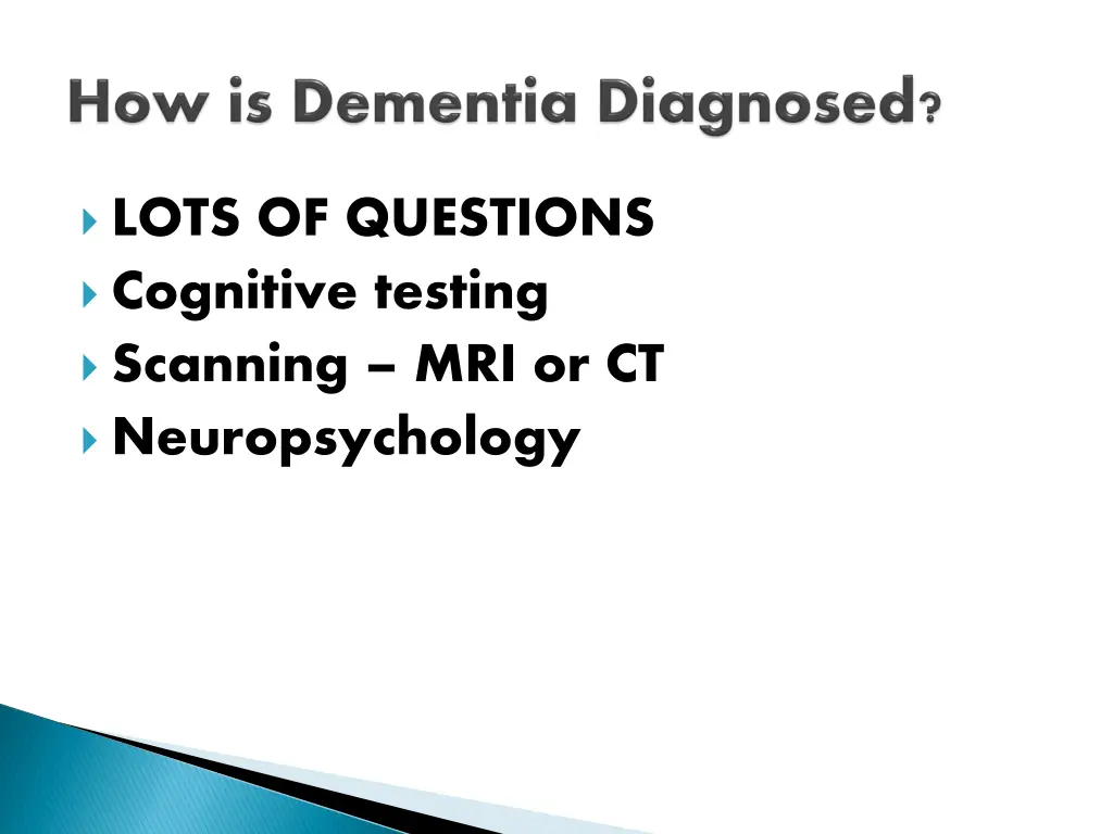 lots of questions cognitive testing scanning