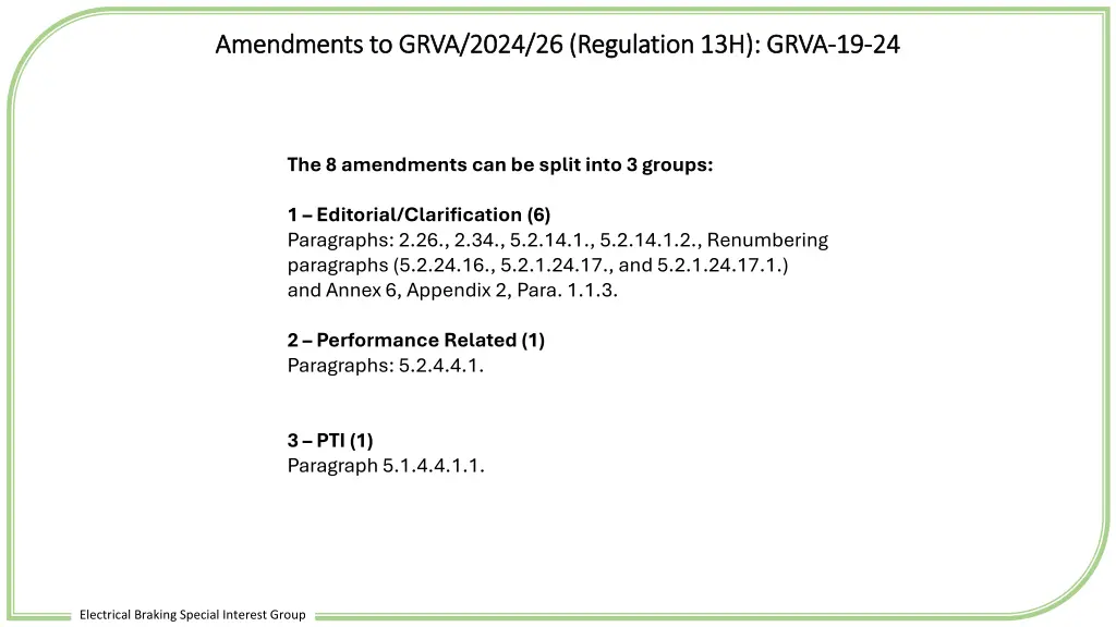 amendments to grva 2024 26 regulation 13h grva